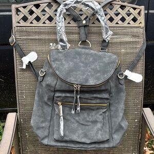 Chic Gray Women's Backpack
